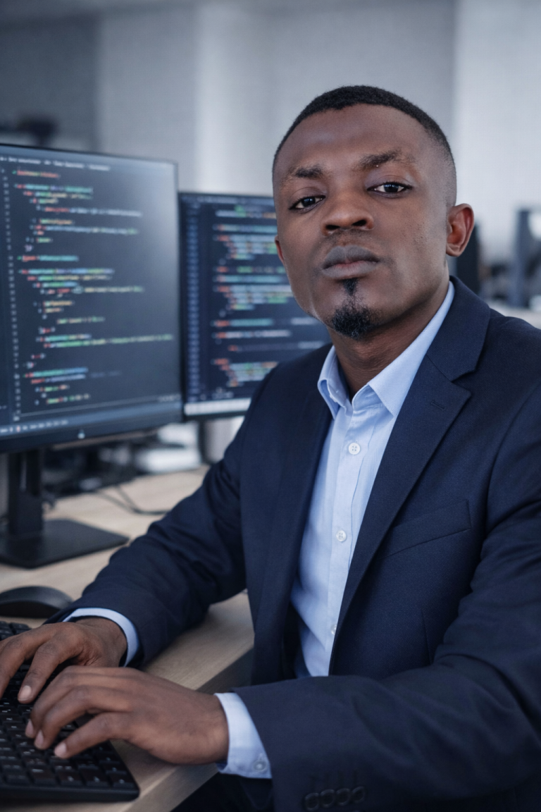 développeur concentré au bureau